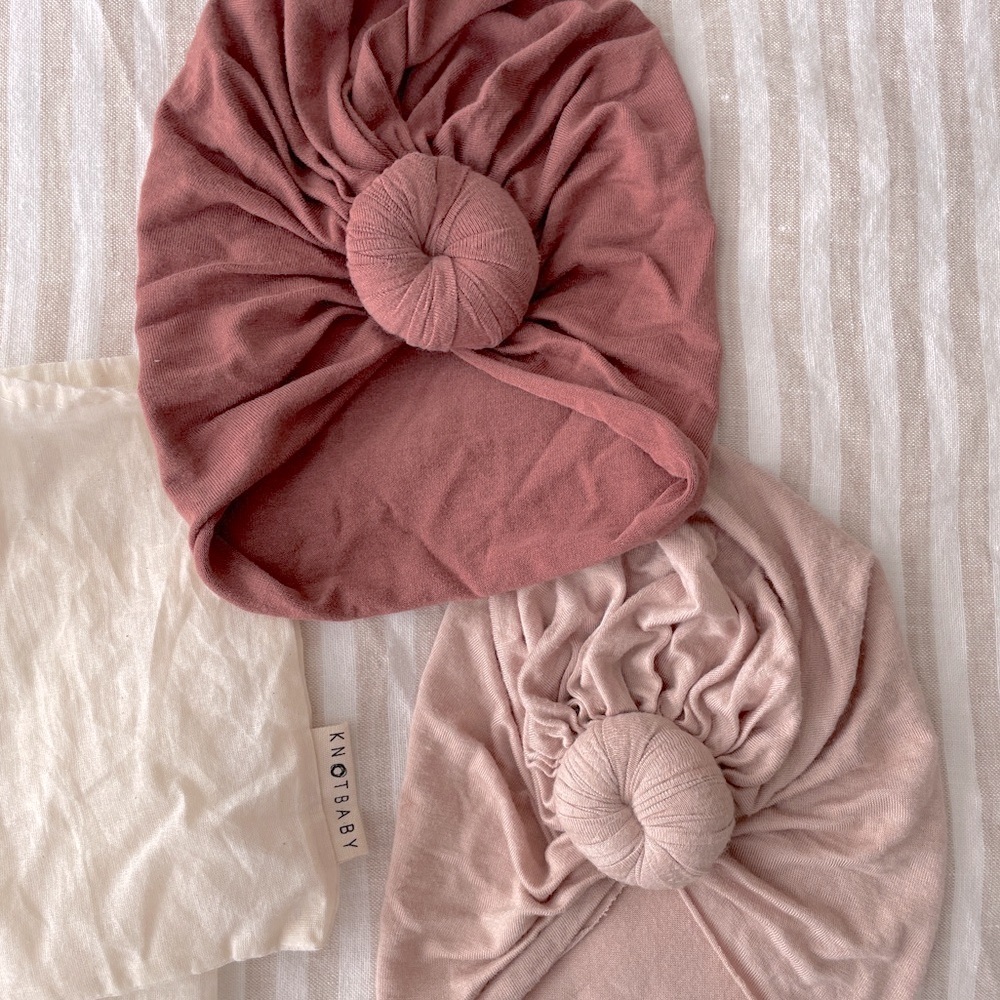 Knot Baby Headwrap Turban Bundle of 2 Toddler Size - Picture 2 of 5